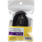 Staples - Câble réseau Cat5e 100 Mbps plaqué or, 6 pi, noir-Interconnexion de 2 périphériques réseau câblés au choix