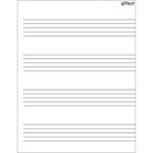 Trend Enterprises – Feuille de musique, ensemble Wipe-Off, 17 x 22 po, blanc/noir, 6/paquet (T-27304)-Ensemble Wipe-Off