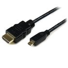 StarTech  Câble HDMI haute vitesse avec Ethernet, HDMI vers micro HDMI, M/M, 3 m-Offre une connexion HDMI à haute vitesse de grande qualité et résiste à la corrosion