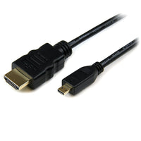 StarTech  Câble HDMI haute vitesse avec Ethernet, HDMI vers micro HDMI, M/M, 3 m-Offre une connexion HDMI à haute vitesse de grande qualité et résiste à la corrosion