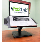 Posidesk Poste de travail réglable pour ordinateur portable-Sa plaque facilite la distribution de chaleur de lappareil