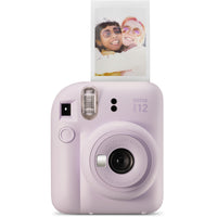 FujiFilm - Appareil instantané Instax Mini 12 - Violet lilas-Formes bombées donnant un aspect «gonflé» au boîtier