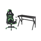 Brassex - Kit de Jeu Carla - Noir/Vert-Eclairage LED à plusieurs niveaux avec commande tactile