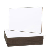 Flipside - Tableau à effacement à sec, 9 x 12 po, 24/paquet (FLP24912)-La surface effaçable blanc brillant est sans ombres. L’endos fait d’une planche robuste résiste à la déformation et à l’écaillement.