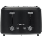 Kenmore - Grille-pain à 4 tranches avec commandes doubles - Noir mat et gris-Capacite de 4 tranches avec deux commandes