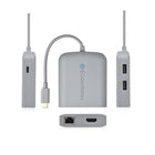 Concentrateur Adaptateur USB-C Multiport Cable Matters avec Port HDMI 4K, 2 Ports USB 2.0-Prend en charge les connexions réseau Ethernet jusqu’à 480 Mbit/s