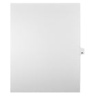 Markmaker - Intercalaires imprimes Legal, Blanc, 1/25th coupe, format lettre, sans trous, 25 tabs/PQT, 5 PQT/Boite, Numero 64-Intercalaires imprimes Legal