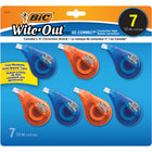 BIC - Ruban correcteur Wite-out EZ Correct, paquet de 7-Corrections instantanées