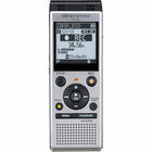OM System - WS-882 Enregistreur vocal numérique stéréo avec USB intégré - Argent-Enregistrement en mode automatique intelligent, lecture du changeur de voix