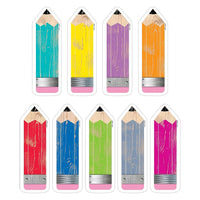 Creative Teaching Press 6 "Design Cut-Outs, Crayons, 324 Pack-À utiliser pour l'organisation de la classe, l'étiquetage des bacs à livres, les étiquettes cubby, les étiquettes de bureau, etc.