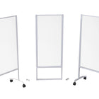 Eddie's Bouclier mobile d'extension angulaire 67-1/2 pouces de haut x 23-3/4 pouces de  large Acrylique/Métal Diviseur-Convient très bien aux commerces de détail, aux bureaux, aux écoles et autres lieux commerciaux