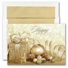 JAM Paper - Ensemble de cartes de Noël vierges et enveloppes assorties - Forfait vacances - paquet de 25-Ensemble de cartes de vacances avec conception de voeux de forfait vacances