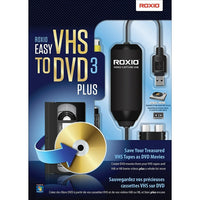 Roxio - Ensemble VHS à DVD 3 Plus simple, bilingue-Transformez vos vidéos-maison en DVD superbes pourvus de menus animés et musique complètement orchestrée   