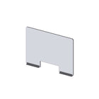Avant de pare-haleine modulaire Mark Maker - Acrylique transparent 1/4" - panneau de 30" Lx23,5"H - 2 rails inférieurs de 8"-Fixez les côtés des panneaux modulaires pour étendre la longueur de votre diviseur à l'aide de charnières en plastique (charnières flexibles).