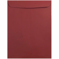 JAM Paper - Enveloppes ouvertes pour catalogue - 9" x 12" - Rouge foncé - Paquet de 25-Couleur: Rouge Foncé