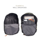 Habitu Sac à dos pour ordinateur portable de voyage zip - Camouflage Vert-Poids: 0,45kg / 1lb