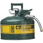 JustriteMD – Bidon de sécurité AccuFlowMC de type II, 5/8 x 11 1/2 x 12 po, vert-Le mécanisme de déclenchement Safe-SqueezeMD exclusif d’AccuflowMC offre un débit régulier et un versement précis