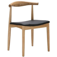 Nicer Furniture - chaise de salle à manger coudée style Wegner - naturel-Réplique au style de la conception originale.