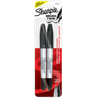 Marqueurs permanents double pointe de Sharpie - Noir - Paquet de 2-Marqueurs permanents pour tenir des journaux personnels, prendre des notes, mettre des éléments en valeur, faire de la signalisation/des affiches, de la création de façon occasionnelle ou professionnelle