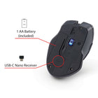Souris USB-C Blue LED sans fil de Verbatim - Graphite-Compatible avec plateformes Mac et Windows