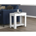 Safdie & Co. 24L Table D’Appoint - Blanche 1 Tiroir 1 Étagère-Cette table d'appoint offre une grande espace de surface pour les boissons, les collations ou un mini ordinateur portable.