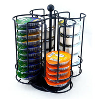 The Storage House - Support carrousel rotatif pour 40 dosettes T-Disc, noir-Capacité : jusqu’à 40 dosettes T-Disc