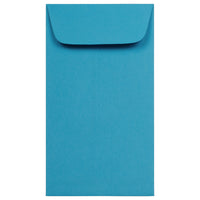 JAM Paper Enveloppes à monnaie no 6, 3 3/8 x 6 po, papier recyclé Brite Hue bleu, 500/paquet-Enveloppes à monnaie