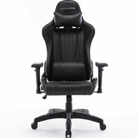MotionGrey - Enforcer - Chaise de jeu de bureau, ergonomique,cuir PU,avec reglage de la hauteur,appui-tête et coussins lombaires-Dos en maille pour la respirabilite, siege en tissu à tissage serre, coussin en mousse moulee à froid pour le soutien.