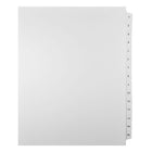 Mark Maker – Onglets séparateurs juridiques blancs, 1/15 onglets, format lettre, sans trous, numéros 1 à 15-Onglets séparateurs blancs, 1/15 onglets