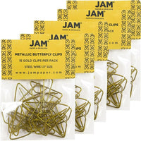 Jam PaperMD – Trombones croisés, doré, 75/paquet-Doré