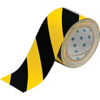 Ruban de marquage au sol ToughStripe, noir/jaune, 3 larg. x 100 long. (po x pi)-3 pouces de largeur x 100 pi de longueur