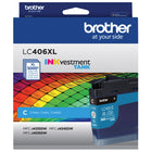 Brother - authentique LC406XLCS Cartouche d’encre cyan à haut rendement-Impression à jet d’encre couleur de qualité professionnelle, jusqu’à 5 000 pages