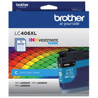 Brother - authentique LC406XLCS Cartouche d’encre cyan à haut rendement-Impression à jet d’encre couleur de qualité professionnelle, jusqu’à 5 000 pages