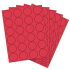 JAM Paper - Joints d'autocollants pour étiquettes circulaires - 1 2/3 po de diamètre - Rouge - Paquet de 120-Taille : moyen, 1 2/3 pouces de diamètre, Taille parfaite pour sceller les enveloppes et étiqueter tout ce qui vous permet de rester organisé