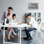 Marathon - Horloge atomique numérique Slim-Jumbo murale, gris graphite-ALARME AVEC FONCTION SNOOZE : alarme simple à régler avec fonction snooze (intervalles de 5 minutes)