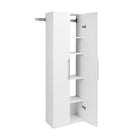 Prepac Grosse armoire accrochable HangUps de 24 po (61 cm)-3 tablettes ajustables et 1 tablette fixe avec séparateur central (tablettes de 0,75 po [1,9 cm] d'épaisseur)