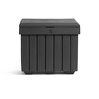 Tillson Brands - Grand bac à sel, gris, 200 kg, 23 po L x 32 po L x 30 po H-Bac de stockage de sel et de sable