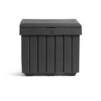 Tillson Brands - Grand bac à sel, gris, 200 kg, 23 po L x 32 po L x 30 po H-Bac de stockage de sel et de sable