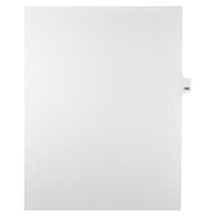 Markmaker - Intercalaires imprimes Legal, Blanc, 1/25th coupe, format lettre, sans trous, 25 tabs/PQT, 5 PQT/Boite, Numero 185-Intercalaires imprimes Legal