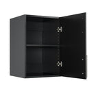 Prepac – Placard empilable Elite à montage mural, 16 po, noir (BEW-1624)-Une tablette réglable