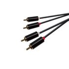 Kanto - Câble RCA, noir, 10 pi (P66F-3000B)-Canaux audio droite et gauche