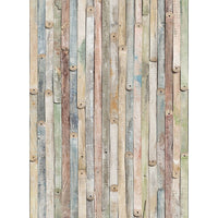 Komar – Mural Vintage Wood, 100 po x 72 po-8 panneaux muraux