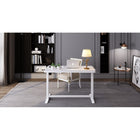 Koble - Bureau intelligent JUNO pour maison intelligente, Blanc / Blanc-Moteur simple (2 étages) pour ajustement en montée et descente