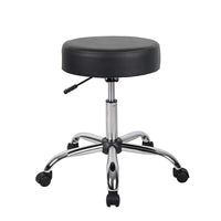 Nicer Furniture - tabouret de salon médical caressoft sans dossier - noir-Rembourré en polyéthylène beige durable pour un nettoyage facile et une utilisation prolongée  