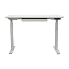 Motionwise Bureau à hauteur réglable électrique de 24 "x 48" avec dessus de bureau antibactérien - Blanc-Dessus de bureau antibactérien