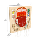 Flash Furniture - Tableau d'activites mural STEAM, Bright Beginnings de qualite commerciale avec finition naturelle (MKME10346)-S'installe sur les systemes muraux STEAM sans outils requis