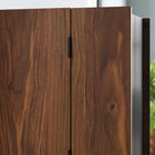 Sauder - 430053 La Collection Harvey Park Armoire d'ordinateur - Finition Grand Walnut-Tiroir à coulisses à extension complete pour dossiers suspendus de format lettre ou legal.