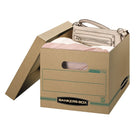 Boîte de rangement format lettre/légal Bankers Box Enviro Stor, paquet de 6-Pour un empilage modéré ou pour une utilisation avec des étagères.