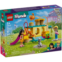 LEGO - Friends L'aventure sur l'aire de jeu des chats - 87 Pièces-Envoyez les chats sur le toboggan ou aidez-les à grimper sur l'arbre à chat