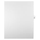 Markmaker - Intercalaires imprimes Legal, Blanc, 1/25th coupe, format lettre, sans trous, 25 tabs/PQT, 5 PQT/Boite, Numero 86-Intercalaires imprimes Legal